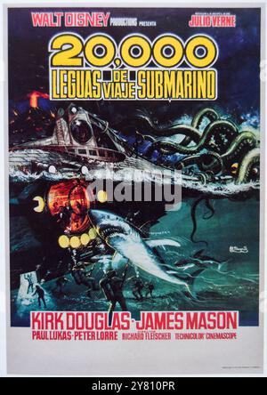 20 000 ligues sous la mer, 1954. Film d'aventure américain de science-fiction réalisé par Richard Fleischer. Banque D'Images