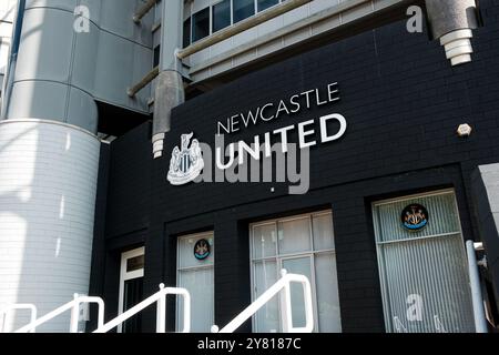 Newcastle UK : 8 juin 2024 : St James Park NUFC Stadium extérieur Newcastle United Banque D'Images