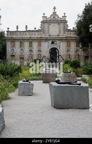 Jardin, Galerie Borghese, Villa Borghese, Rome, Italie Banque D'Images