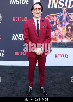 Hollywood, États-Unis. 1er octobre 2024. HOLLYWOOD, LOS ANGELES, CALIFORNIE, États-Unis - 1er OCTOBRE : Greg jardin arrive au Beyond Fest 2024 - Los Angeles première de « It's What's Inside » de Netflix qui s'est tenue au Egyptian Theatre Hollywood le 1er octobre 2024 à Hollywood, Los Angeles, Californie, États-Unis. (Photo de Xavier Collin/image Press Agency) crédit : image Press Agency/Alamy Live News Banque D'Images