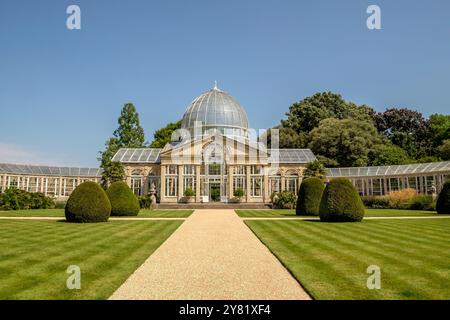 Syon House et parc Grand Conservatoire le premier conservatoire à être construit à partir de métal et de verre à grande échelle Banque D'Images