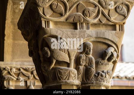 Monastère de San Pedro el Viejo, Huesca, Aragon, Espagne Banque D'Images