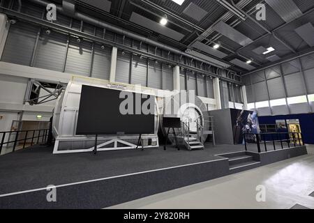 Cologne, Allemagne. 02 octobre 2024. Cette photo du centre de formation a été prise lors d'une visite au Centre européen de formation des astronautes (EAC) de l'Agence spatiale européenne (ESA) à Cologne, mercredi 02 octobre 2024. Fondée en 1990, elle est le centre de référence pour la sélection, la formation et le soutien des astronautes européens. Ses installations sont également utilisées pour effectuer des recherches spatiales et des essais d'équipements conçus pour aller dans l'espace. BELGA PHOTO ERIC LALMAND crédit : Belga News Agency/Alamy Live News Banque D'Images