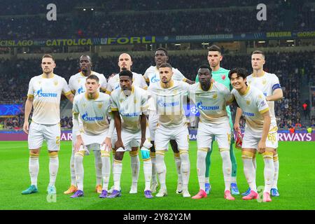 Milan, Italie. 10 septembre 2021. Départ de Red Star onze heures avant le match de football de l'UEFA Champions League entre l'Inter et le FC Crvena au stade San Siro de Milan, dans le nord de l'Italie - mardi 1er octobre 2024. Sport - Soccer . (Photo de Spada/LaPresse) crédit : LaPresse/Alamy Live News Banque D'Images