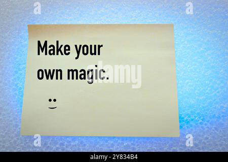 Remarque : faites votre propre magie. Banque D'Images