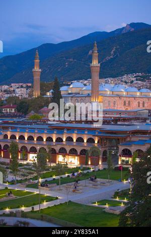 Türkiye, Turquie, Bursa, Ulu Camii, Grande Mosquée, Banque D'Images