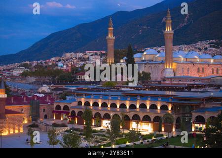 Türkiye, Turquie, Bursa, Ulu Camii, Grande Mosquée, Banque D'Images