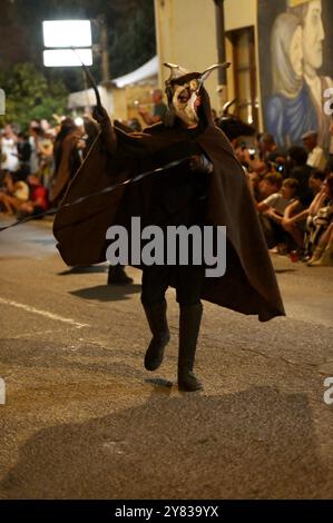 8 août 2024, Muravera événement traditionnel sarde de masques et autres métiers à Muravera, près de Cagliari la capitale de la Sardaigne, Italie. FAMA © Fausto Marci Banque D'Images