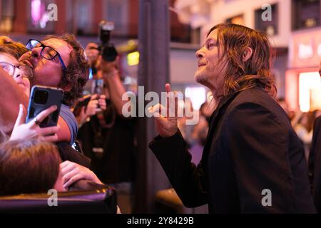 Norman Reedus assiste à la première photo-call au 'The Walking Dead : Daryl Dixon' à Plaza de Callao le 02 octobre 2024 à Madrid, Espagne. Banque D'Images