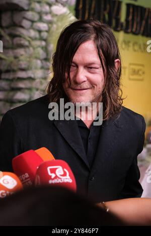 Madrid, Espagne. 02 octobre 2024. Norman Reedus assiste à la première photo-call au 'The Walking Dead : Daryl Dixon' à Plaza de Callao le 02 octobre 2024 à Madrid, Espagne. Crédit : Sipa USA/Alamy Live News Banque D'Images