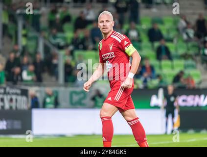 Budapest, Hongrie – 9 octobre 2022. L'ailier de Debrecen Balazs Dzsudzsak lors du match de Liga hongrois Ferencvaros vs Debrecen (2-0). Banque D'Images