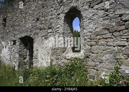 Ruines d'église fortifiée de Gossam, Autriche, Europe Banque D'Images