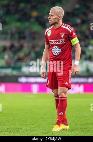 Budapest, Hongrie – 9 octobre 2022. L'ailier de Debrecen Balazs Dzsudzsak lors du match de Liga hongrois Ferencvaros vs Debrecen (2-0). Banque D'Images