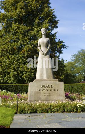 Monument à la princesse Maud Charlotte Mary Victoria Princesse de Galles, Oslo, Norvège, Europe Banque D'Images