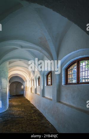 Cloître dans le monastère Saint-Jean dans le Schleswig, Allemagne, Europe Banque D'Images