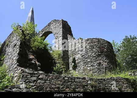 Ruines d'église fortifiée de Gossam, Autriche, Europe Banque D'Images