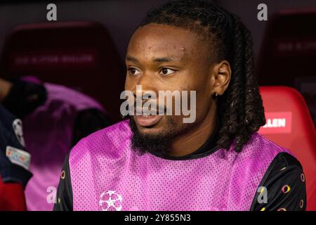 Leipzig, Allemagne. 02 octobre 2024. Khephren Thuram de la Juventus vu lors du match de l'UEFA Champions League entre le RB Leipzig et la Juventus au Red Bull Arena de Leipzig. Crédit : Gonzales photo/Alamy Live News Banque D'Images