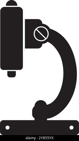 conception de logo d'illustration vectorielle d'icône de microscope Illustration de Vecteur