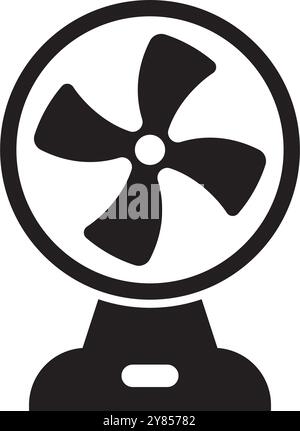 conception de symbole d'illustration vectorielle d'icône de ventilateur Illustration de Vecteur