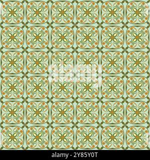 Talavera Tile Vintage Pattern Design Illustration de Vecteur