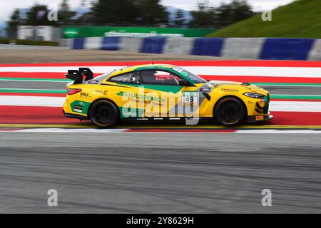 Niels Troeger (DEU) / Joseph Ellerine (ZAF), #49, BMW M4 GT4, Team : FK performance Motorsport (DEU), Motorsport, ADAC GT4 Allemagne, 2024, Red Bull Ring, Spielberg, Oesterreich, 29.09.2024 Foto : Eibner-Pressefoto/Juergen Augst Banque D'Images