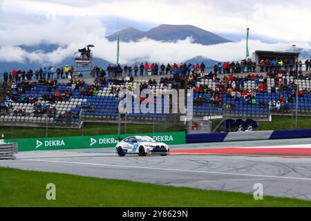 Joseph Warhurst (GBR) / Tom Edgar (GBR), #47, BMW M4 GT4, Team : FK performance Motorsport (DEU), Motorsport, ADAC GT4 Allemagne, 2024, Red Bull Ring, Spielberg, Oesterreich, 29.09.2024 Foto : Eibner-Pressefoto/Juergen Augst Banque D'Images