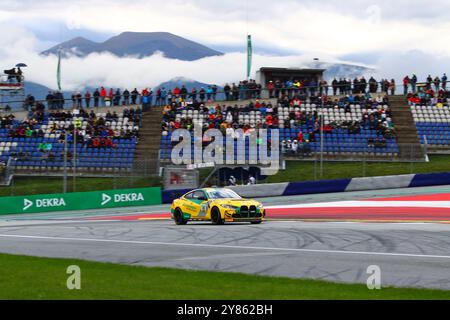 Niels Troeger (DEU) / Joseph Ellerine (ZAF), #49, BMW M4 GT4, Team : FK performance Motorsport (DEU), Motorsport, ADAC GT4 Allemagne, 2024, Red Bull Ring, Spielberg, Oesterreich, 29.09.2024 Foto : Eibner-Pressefoto/Juergen Augst Banque D'Images