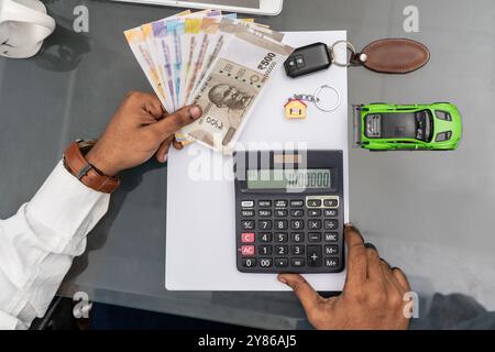 Gestion bancaire, financière et comptable concept prêt, hypothèque, taux d'intérêt, dette, crédit, refinancement, assurance solutions financières image Banque D'Images