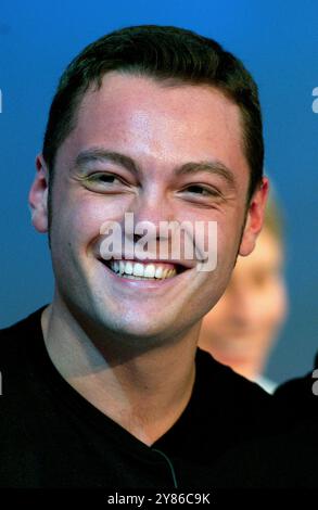 Milan Italie 21/05/2006 : Tiziano Ferro, chanteur italien, pendant l'émission de télévision "Che Tempo che Fà" Banque D'Images