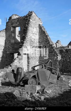 Le village martyr d'Oradour-sur-Glane, département de la haute-Vienne, Nouvelle-Aquitaine, centre-ouest de la France Banque D'Images