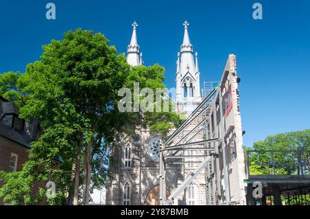 l'historique chapelle notre dame du sacré coeur dans la ville de québec canada par une journée ensoleillée. Banque D'Images