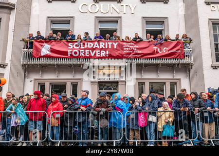 Durham, États-Unis Durham, Angleterre, Royaume-Uni. 13 juillet 2024. Le Gala des mineurs de Durham marque le 40e anniversaire de la grève des mineurs cette année. Le Gala est le Wor Banque D'Images