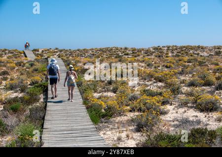 Ilha Deserta - Faro - Portogallo Banque D'Images