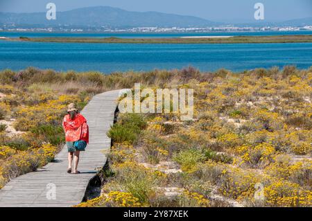 Ilha Deserta - Faro - Portogallo Banque D'Images