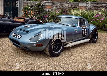 Jaguar E-type 1962. Concours of Elegance 2024, Hampton court Palace, Londres, Royaume-Uni Banque D'Images