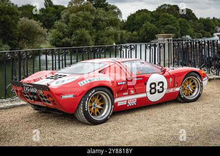 CAV Ford GT40 réplique. Concours of Elegance 2024, Hampton court Palace, Londres, Royaume-Uni Banque D'Images