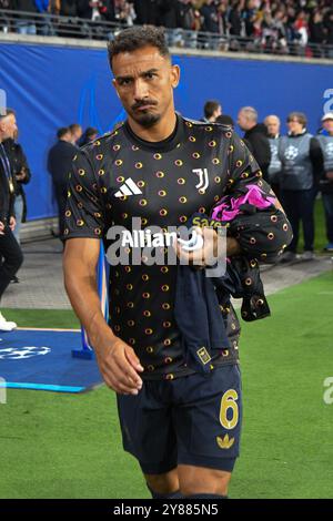 Danilo Luiz da Silva (Juventus Turin). GER, RB Leipzig v. Juventus Turin, Fussball, UEFA Champions League, 2. Spieltag, saison 2024/2025, 02.10.2024 Foto : Eibner-Pressefoto/Bert Harzer Banque D'Images