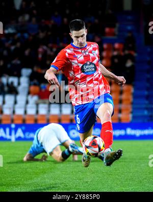 Lugo, Espagne. 02 janvier 2024. 1 Ligue RFEF. CD Lugo vs RC Celta de Vigo. Banque D'Images