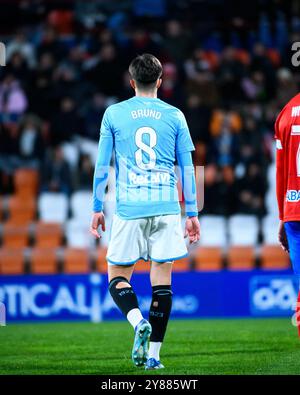 Lugo, Espagne. 02 janvier 2024. 1 Ligue RFEF. CD Lugo vs RC Celta de Vigo. Bruno Iglesias Banque D'Images