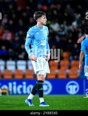 Lugo, Espagne. 02 janvier 2024. 1 Ligue RFEF. CD Lugo vs RC Celta de Vigo. Bruno Iglesias Banque D'Images