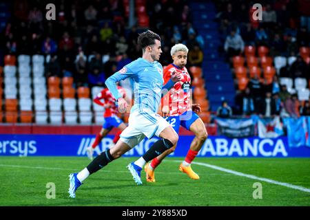 Lugo, Espagne. 02 janvier 2024. 1 Ligue RFEF. CD Lugo vs RC Celta de Vigo. Bruno Iglesias Banque D'Images