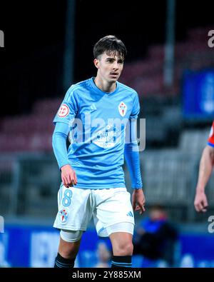 Lugo, Espagne. 02 janvier 2024. 1 Ligue RFEF. CD Lugo vs RC Celta de Vigo. Bruno Iglesias Banque D'Images