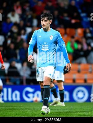 Lugo, Espagne. 02 janvier 2024. 1 Ligue RFEF. CD Lugo vs RC Celta de Vigo. Yoel Lago Banque D'Images