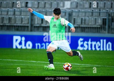 Lugo, Espagne. 02 janvier 2024. 1 Ligue RFEF. CD Lugo vs RC Celta de Vigo. Yoel Lago Banque D'Images