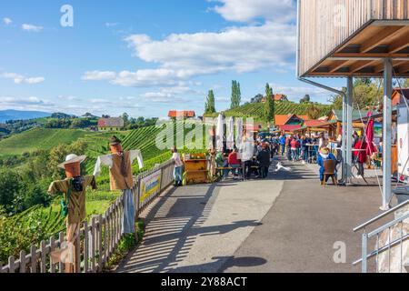 Fête du vin, vignobles Kitzeck im Sausal Süd-Steiermark Steiermark, Styrie Autriche Banque D'Images