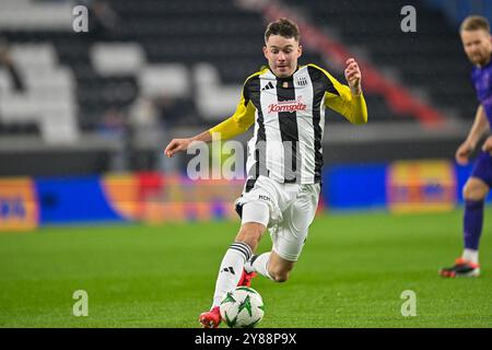 Linz, Autriche. 03 Oct, 2024. LINZ, AUTRICHE - 3 OCTOBRE : Florian Flecker de la LASK lors du match MD1 de la phase 2024/25 de la Ligue de l'UEFA entre la LASK et la Djurgarden Oberoesterreich Arena le 3 octobre 2024 à Linz, Autriche.241003 SEPA 20 074 - 20241003 PD10064 crédit : APA-PictureDesk/Alamy Live News Banque D'Images