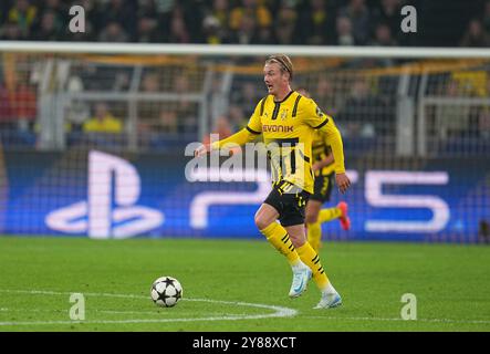 Dortmund, Allemagne. 1er octobre 2024. Julian Brandt de Borussia Dortmund lors du match MD2 de Ligue des Champions entre Borussia Dortmund et Celtic au signal Luna Park, Dortmund, Allemagne. Crédit : Ulrik Pedersen/Alamy Banque D'Images