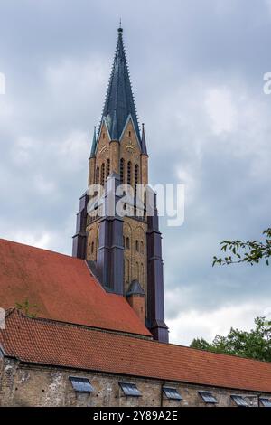 Vue de la cathédrale de Schleswig à Schleswig, Allemagne, Europe Banque D'Images