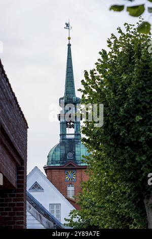 Vue d'une ancienne église à Kappeln, Allemagne, Europe Banque D'Images