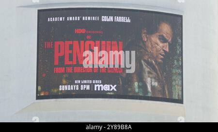 Los Angeles, Californie, USA 25 septembre 2024 Colin Farrell The Penguin HBO Billboard le 25 septembre 2024 à Los Angeles, Californie, USA. Photo de Barry King/Alamy Stock photo Banque D'Images